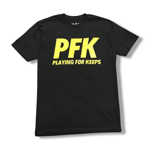 PLAYING FOR KEEPS Short Sleeve Black T-Shirt