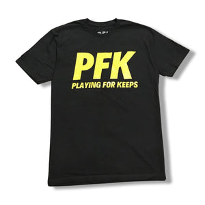 PLAYING FOR KEEPS Short Sleeve Black T-Shirt