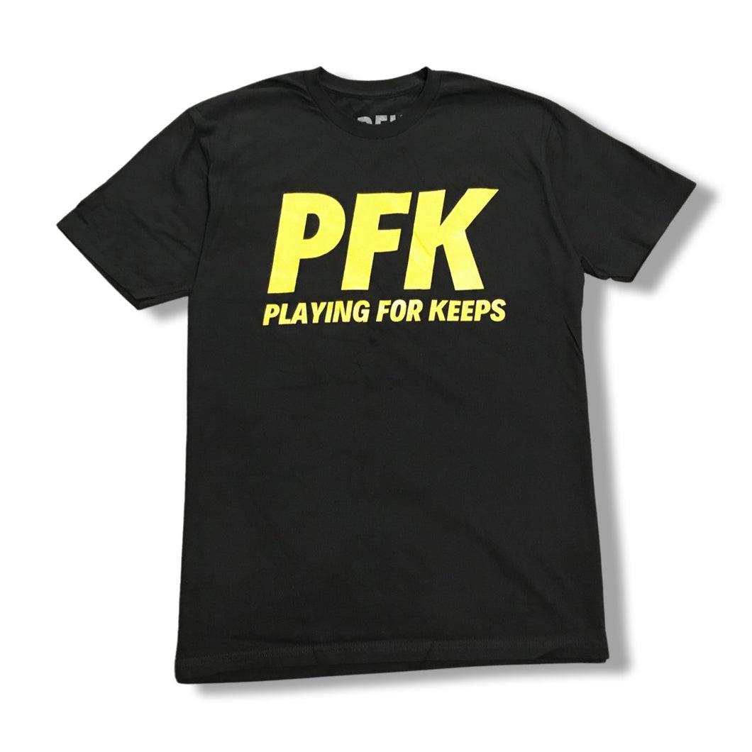 PLAYING FOR KEEPS Short Sleeve Black T-Shirt
