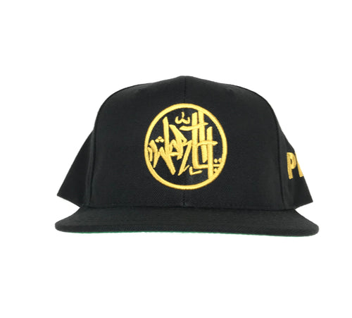Know Your Worth Snapback Black/Gold