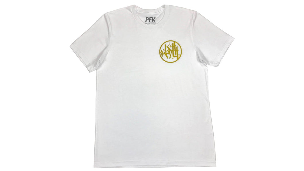 Know Your Worth Shirt White/Gold